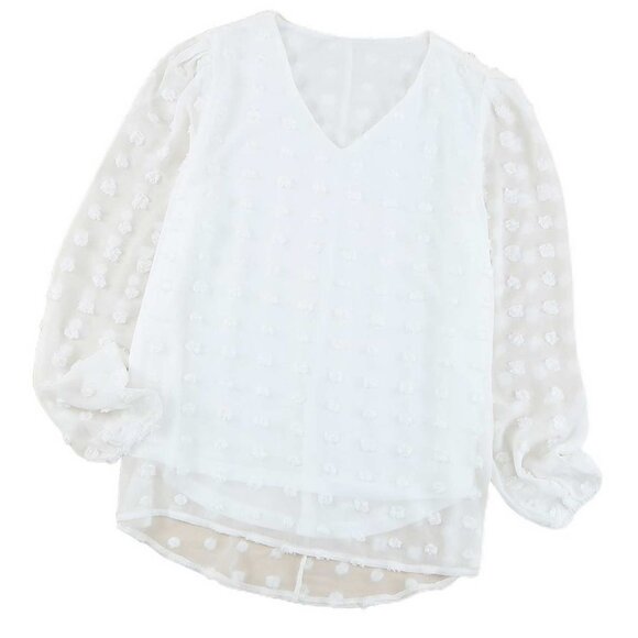 Swiss Dot W/Bubble Sleeve 2XL (505) - Picture 10 of 10